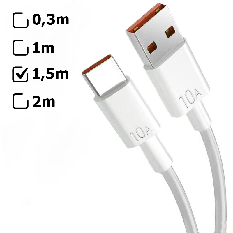 120 W USB Typ-C Schnellladekabel mit Smart-Schutzsystem