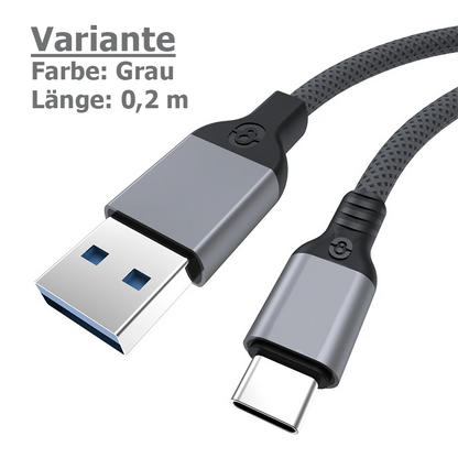 USB 3.2 Gen2 Ladekabel mit 10 Gbit/s & 60W Schnellladung