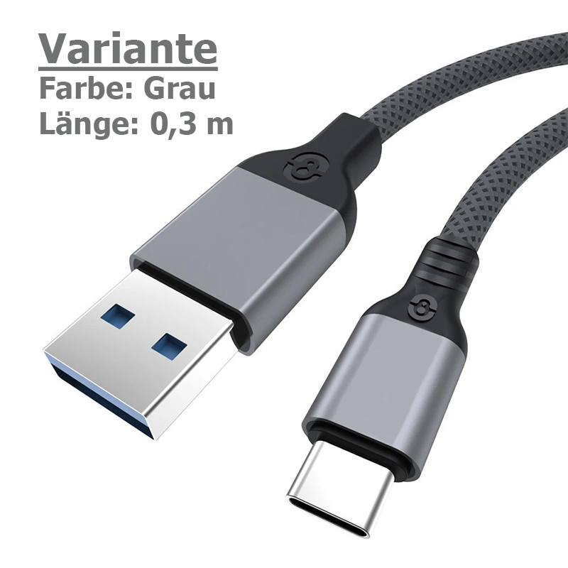 USB 3.2 Gen2 Ladekabel mit 10 Gbit/s & 60W Schnellladung