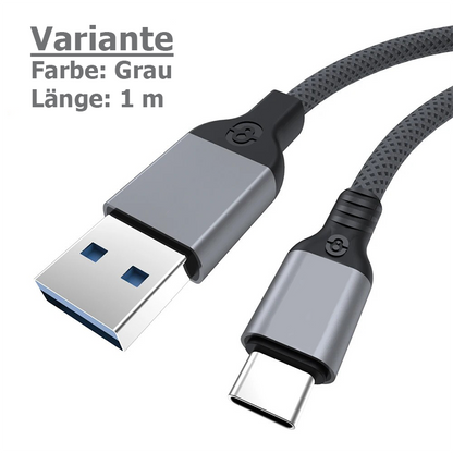 USB 3.2 Gen2 Ladekabel mit 10 Gbit/s & 60W Schnellladung