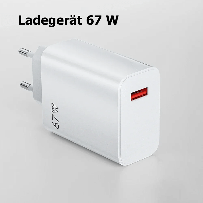 67W Turbo USB-Ladegerät mit Typ-C-Kabel
