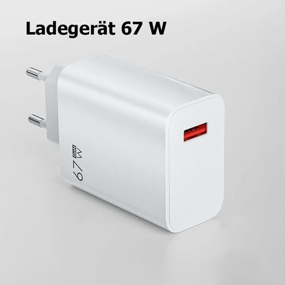 67W Turbo USB-Ladegerät mit Typ-C-Kabel