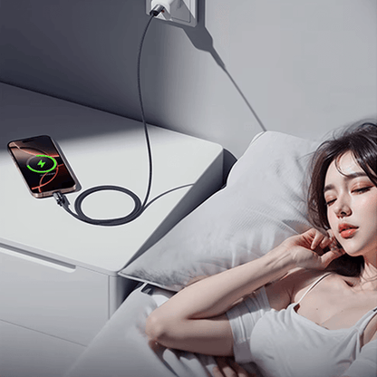 100 W High-Speed USB Typ-C Ladekabel mit Echtzeit-Leistungsanzeige