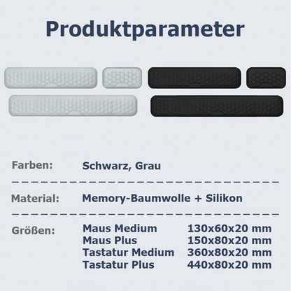 Ergonomisches Handgelenkspolster aus Memory-Baumwolle
