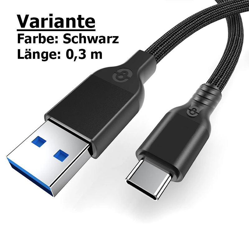 USB 3.2 Gen2 Ladekabel mit 10 Gbit/s & 60W Schnellladung