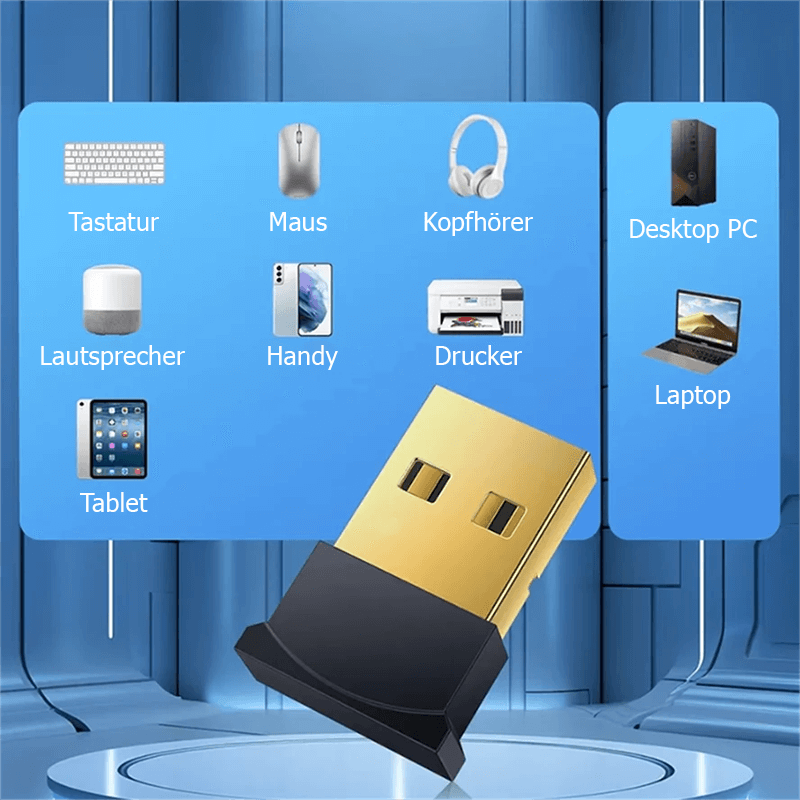 Bluetooth-Adapter V5.4 – USB Dongle mit großer Reichweite