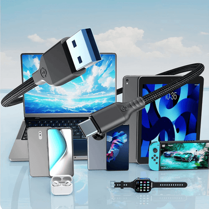 USB 3.2 Gen2 Ladekabel mit 10 Gbit/s & 60W Schnellladung